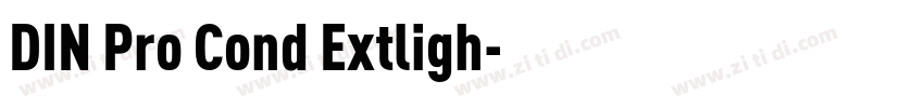 DIN Pro Cond Extligh字体转换